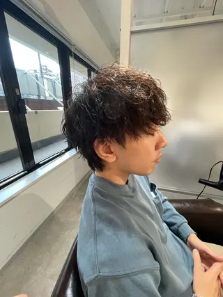 ショート パーマ メンズ 川崎メンズパーマ特化 根本涼太のヘアスタイル