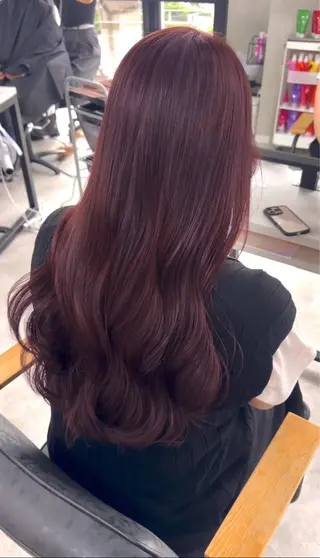 ロング カラー 赤み無し柔らかカラー 【梅田】madokaのヘアスタイル