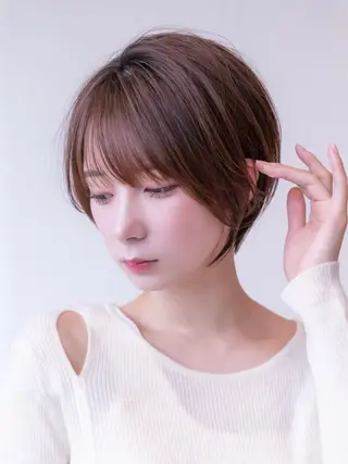 ショート カラー 渋谷ボブ/レイヤー ボブ田中航平のヘアスタイル