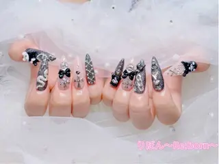 セミロング りぼん Re:Bonrのネイルデザイン