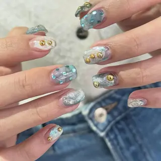 ネイル 𝙃𝙖𝙧𝙪⋆ ˚꩜｡個性派のネイルデザイン