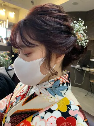 ミディアム ヘアアレンジ 平野 優奈のヘアスタイル