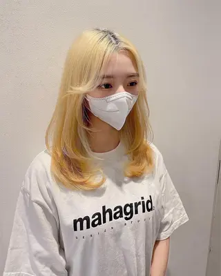 ミディアム 銀座／レイヤーカット 🤍内野すみれのヘアスタイル