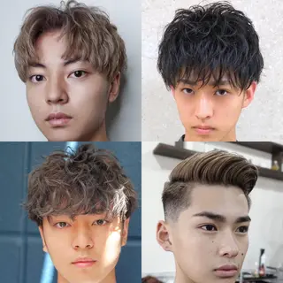 ショート カラー パーマ メンズ 髪質改善🇰🇷 レイヤーカット/梅田のヘアスタイル