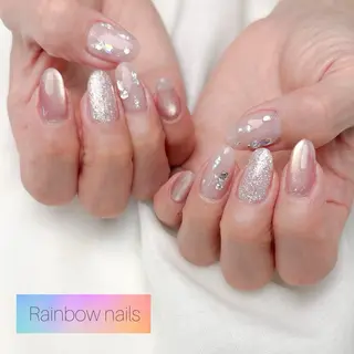 ネイル Rainbow nailsくろちゃんのネイルデザイン