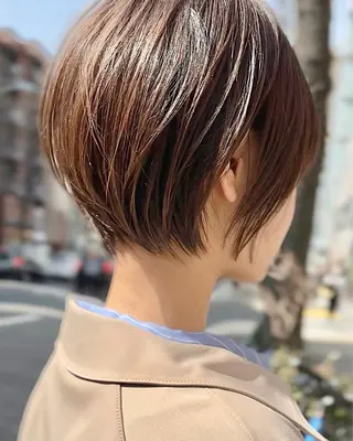 ショート 髪質改善カラーと縮毛矯正/Vel(ベル)新宿店所属・ショート、ボブ特化 似合わせカット美容師のヘアスタイル