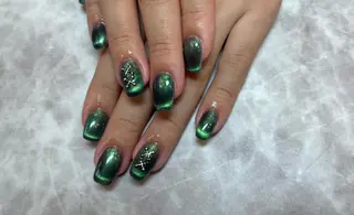 ネイル ネイルリボン 受付スタッフのネイルデザイン