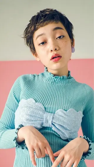 ショート 水口 英里のヘアスタイル