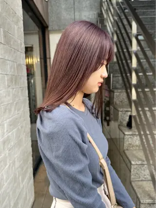 ミディアム カラー 縮毛矯正/カラー ✨️Mariamuのヘアスタイル