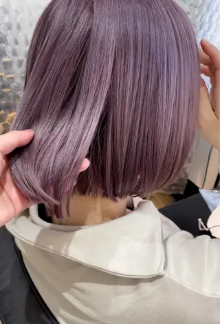 ショート カラー ネイル 𝗺𝗶𝗸𝘂♡ 似合わせ🎀のヘアスタイル