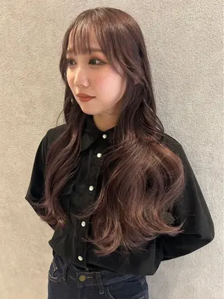 ロング Una並木坂 透明感カラー&髪質改善&韓国ヘア所属・モテ髪美容師♡ ひなたのヘアスタイル