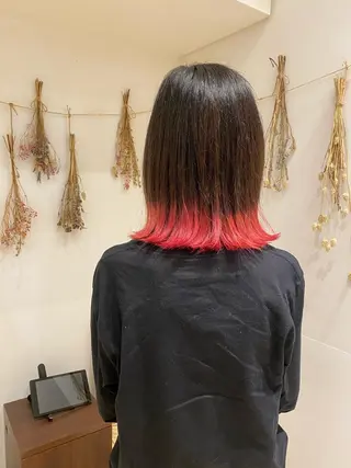 ミディアム カラー はだゆうき @hadadan08のヘアスタイル