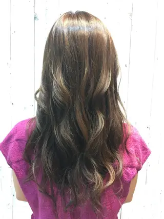 セミロング カラー 森島 雅之のヘアスタイル