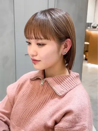 ミディアム 縮毛矯正/韓国ヘア /レイヤー🎀ミズキのヘアスタイル