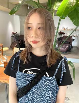 ミディアム park所属・聖 来のヘアスタイル