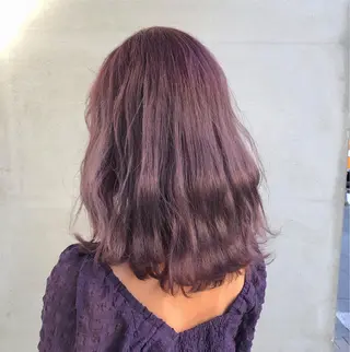 セミロング カラー a rikaのヘアスタイル
