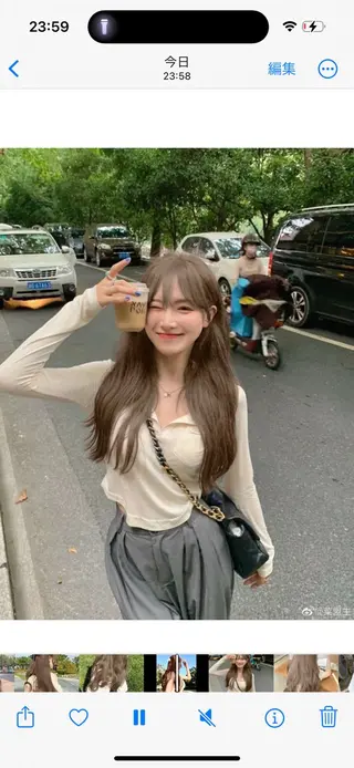 ミディアム カラー ヘアアレンジ SALOWIN藤沢店所属・艶カラー の達人のヘアスタイル