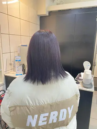 ミディアム カラー 韓国ヘア/ハイトーン RYUSEIのヘアスタイル