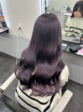 ロング カラー 韓国ヘア🖤/透明感 shihoのヘアスタイル