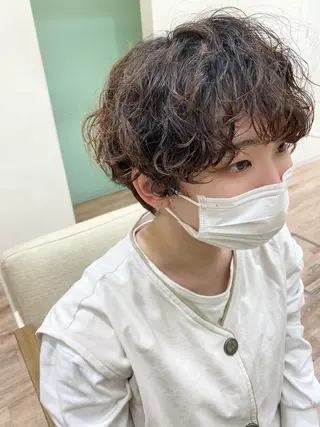 ショート パーマ ayaka #パーマ#アレンジのヘアスタイル