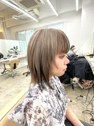 ミディアム カラー BOB🌟ハイトーン /ブリーチ/TAKUのヘアスタイル