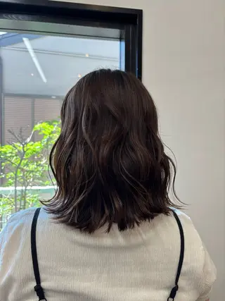 ミディアム みぞぐち じゅりのヘアスタイル