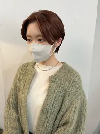 ショート カラー 千葉 郁也のヘアスタイル