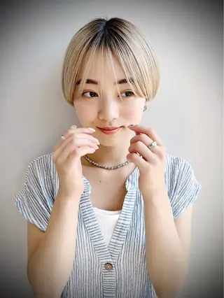 カラー MAQUM所属・タッキー ショートカット　ボブのヘアスタイル