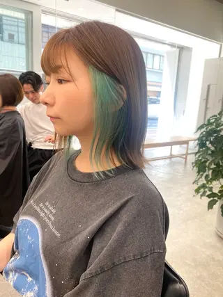 カラー mio/【日本橋】 パーマモデルのヘアスタイル