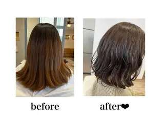 ミディアム 井上 美春のヘアスタイル