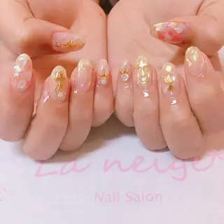 ネイル La neige* yuki 🥯🍑のネイルデザイン