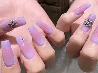 ネイル ki🍒🍒 ki ツルツルネイルのネイルデザイン