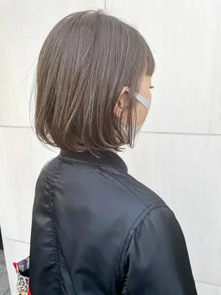 ショート カラー パーマ tatsumi/ボブ ウルフ/レイヤーのヘアスタイル