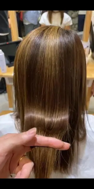 ロング カラー ヘアアレンジ EARTH所沢店長 髪質改善 岡本 勇人のヘアスタイル