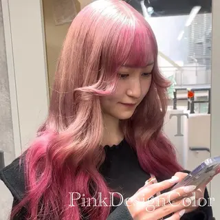 カラー 栄/デザイン/ ブリーチ/琉輝のヘアスタイル