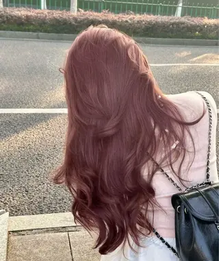 ロング カラー ヘアアレンジ 🍯傷ませないカラー 髪質改善🍯彪雅のヘアスタイル