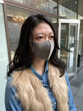 ミディアム 栄　mighty by H所属・不破一輝/栄/矢場町 ボブ/レイヤー/艶髪のヘアスタイル