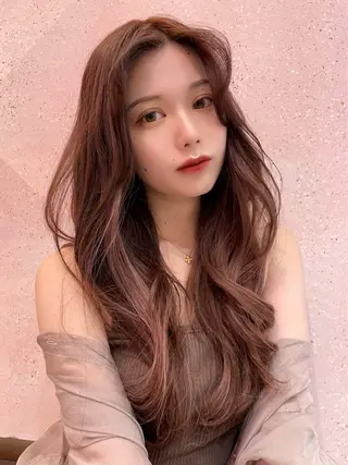 ロング 新宿/韓国レイヤー/ 顔周りカット松本美晴のヘアスタイル