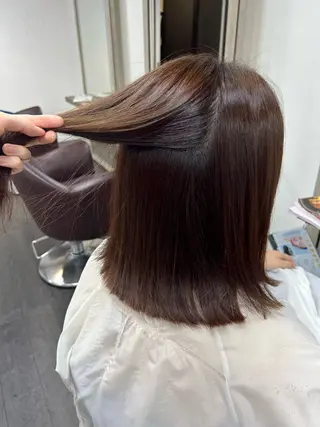 ミディアム ダブルカラー/韓国 ヘア/さわのあかねのヘアスタイル