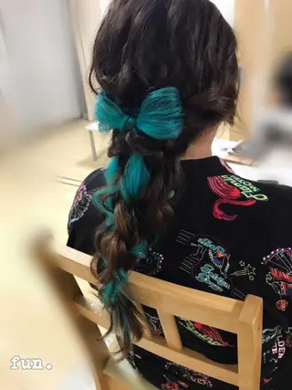 ロング ヘアアレンジ fun./ヘアセット /エクステ/着付のその他イメージ