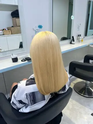 ミディアム カラー ブリーチカラー 🩵MIZUKIのヘアスタイル