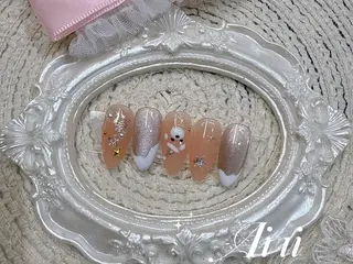 ネイル ネイルサロンAiri 長さ出し·シンプルのネイルデザイン