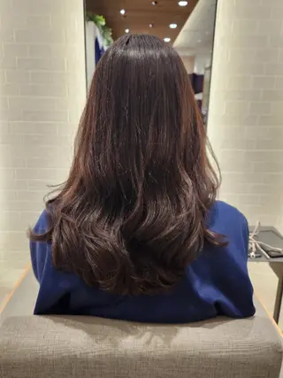 パーマ ロング 💜艶髪カラー💜 🎶富川美希🎶のヘアスタイル