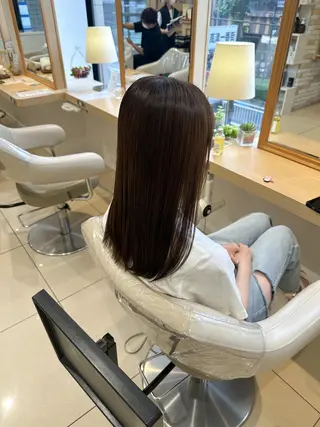 セミロング 美髪⭐︎髪質改善 井上　康司のヘアスタイル