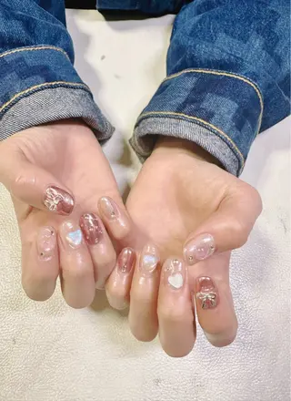 ネイル chiara  長さ出し/パラジェルのネイルデザイン