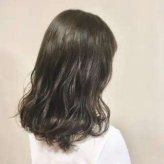 セミロング カラー パーマ ヘアアレンジ 【Sweep】おじま のぞみのヘアスタイル