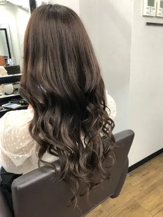ロング カラー ヘアアレンジ 下妻 カラーエクステ難波のヘアスタイル
