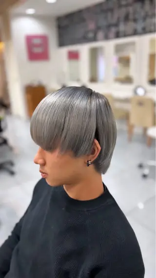 ミディアム カラー 🔮メンズ縮毛矯正 毛流れパーマ💎竹永のヘアスタイル