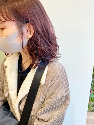 ミディアム ayaka #パーマ#アレンジのヘアスタイル