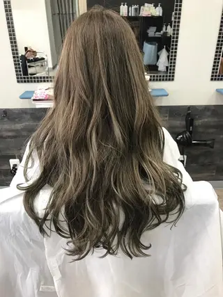 ロング カラー N-plants 和泉中央店のヘアスタイル